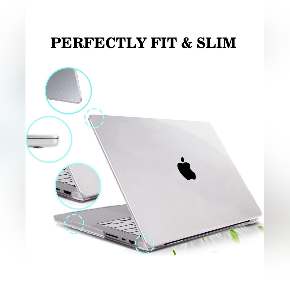 Clear Plastic Hard Shell Case with Keyboard Cover & Screen Protector | MacBook